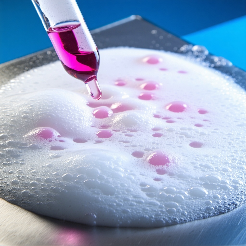 Picture of foaming or picture of inhibitory testing in biotech lab